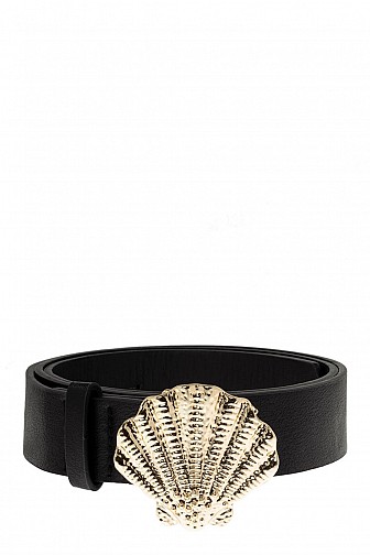 SEA SHELL BUCKLE PU BELT