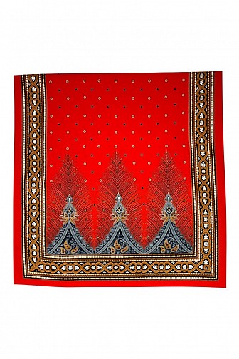 BOHO PAISLEY FEATHER PRINT OBLONG SCARF WRAP