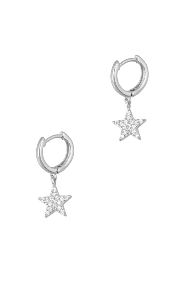 Huggie Earring with Dangling Star