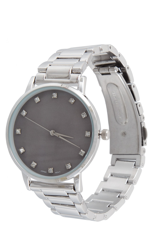 Mother of pearl stainless steel watch