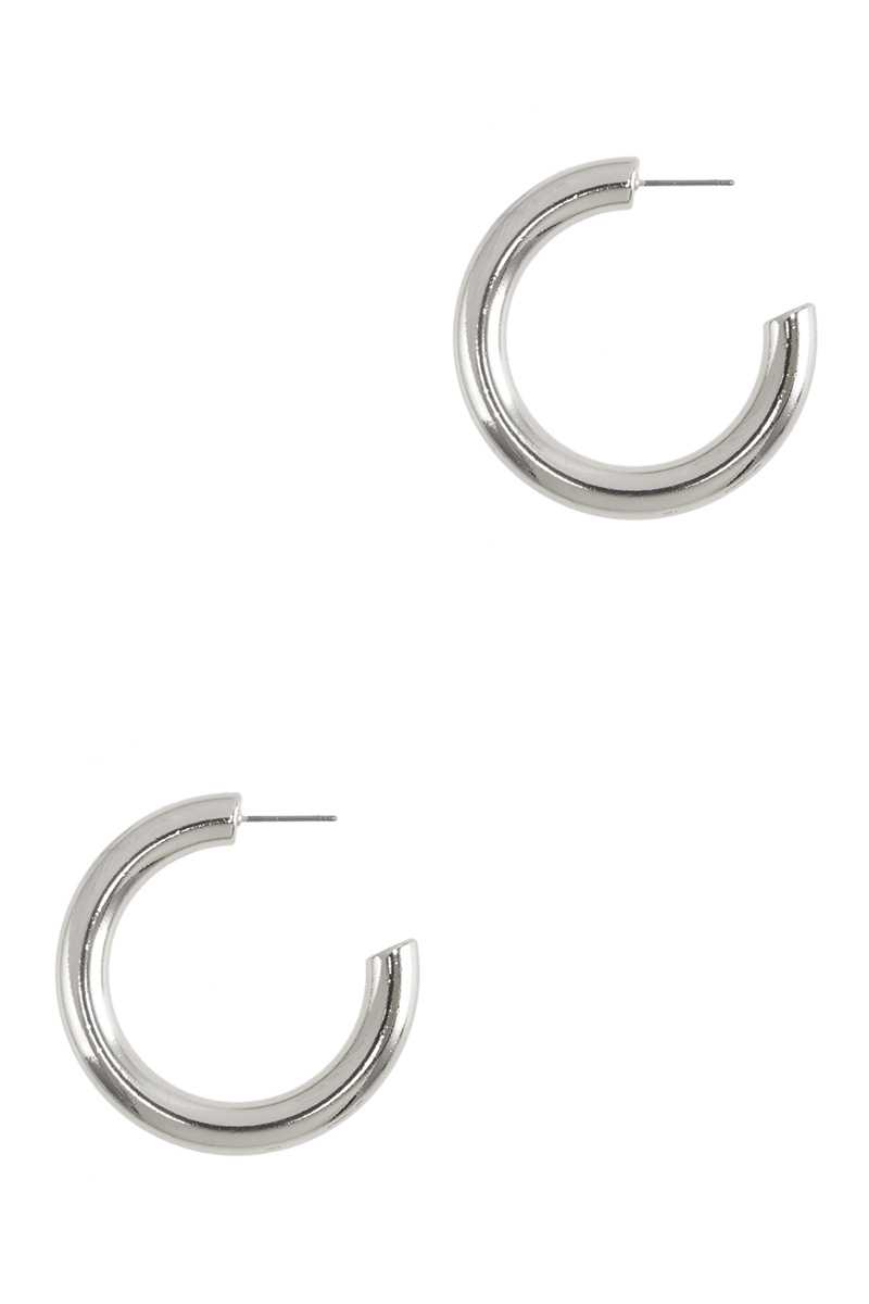 40mm Thick Open Hoop Earring