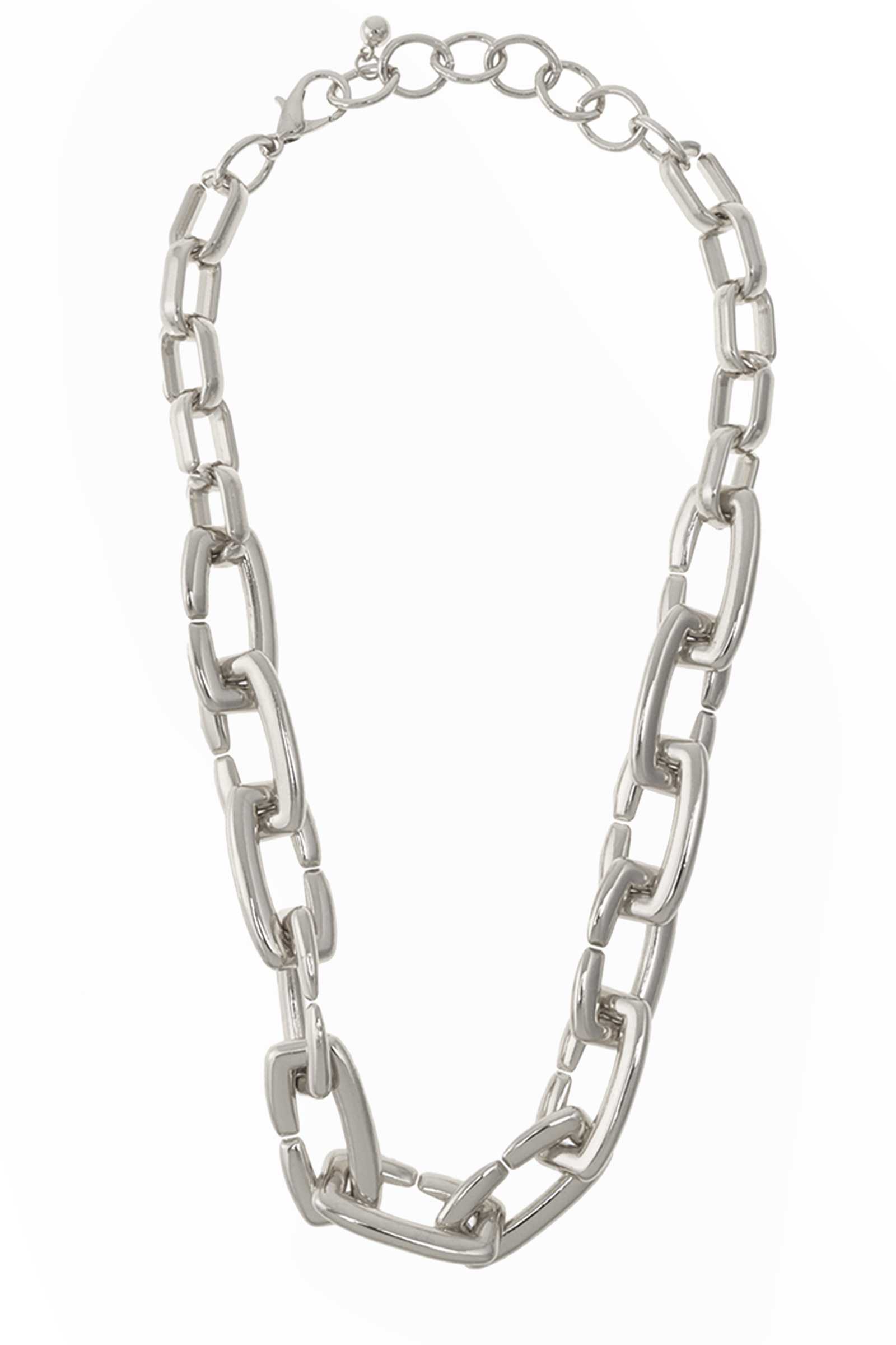 Rectangle Chain Linked Necklace