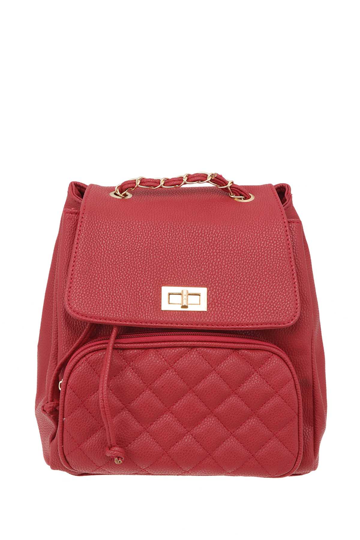 QUILTED FRONT POCKET BACKPACK