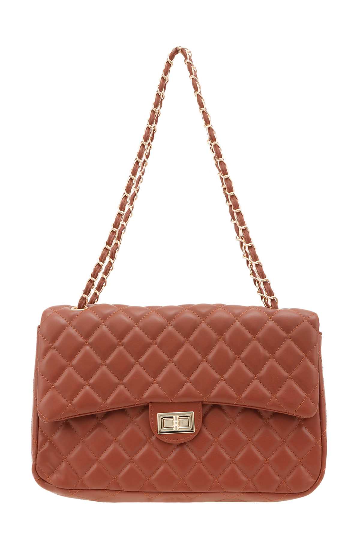 Large Diamond Quilted Crossbody Bag