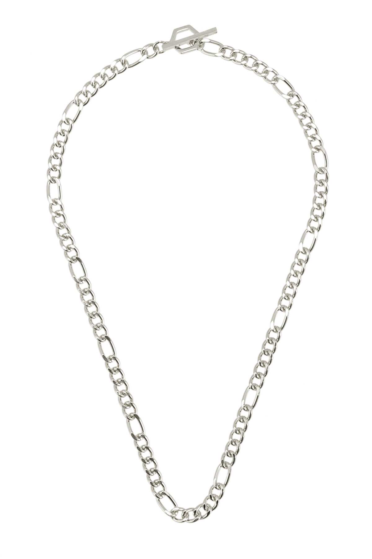 Chunky Chain with Hexagonal Toggle Necklace