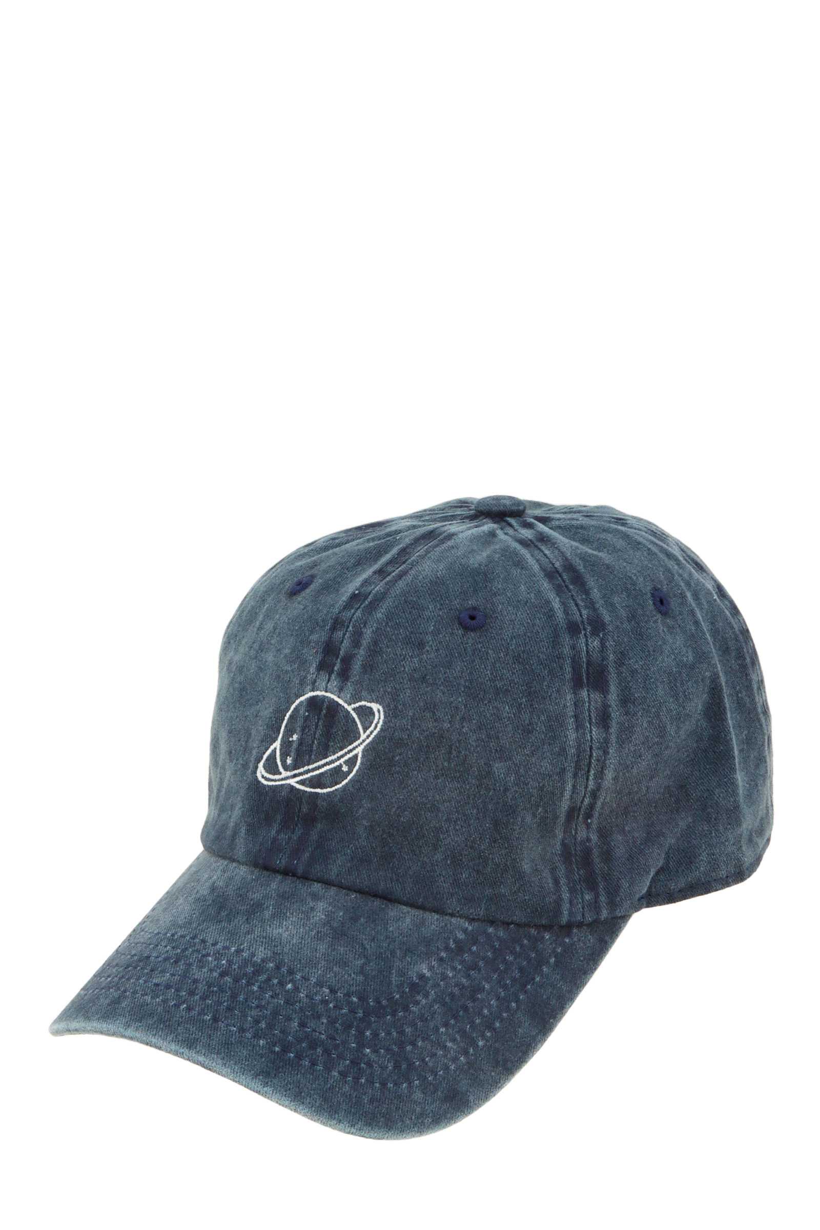 Planet with Stars Embroidery Pigment Cap