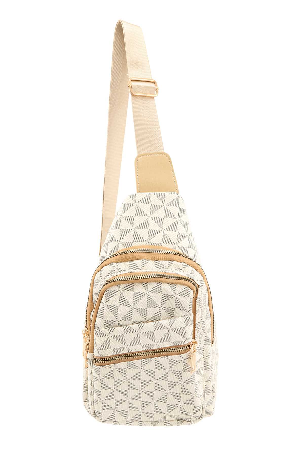 Geometric Print Sling Bag