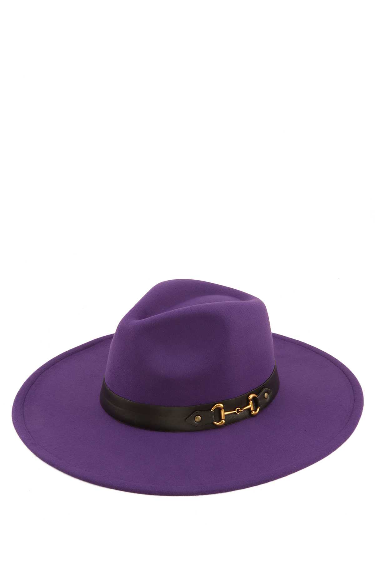 Basic Buckle Fedora Hat