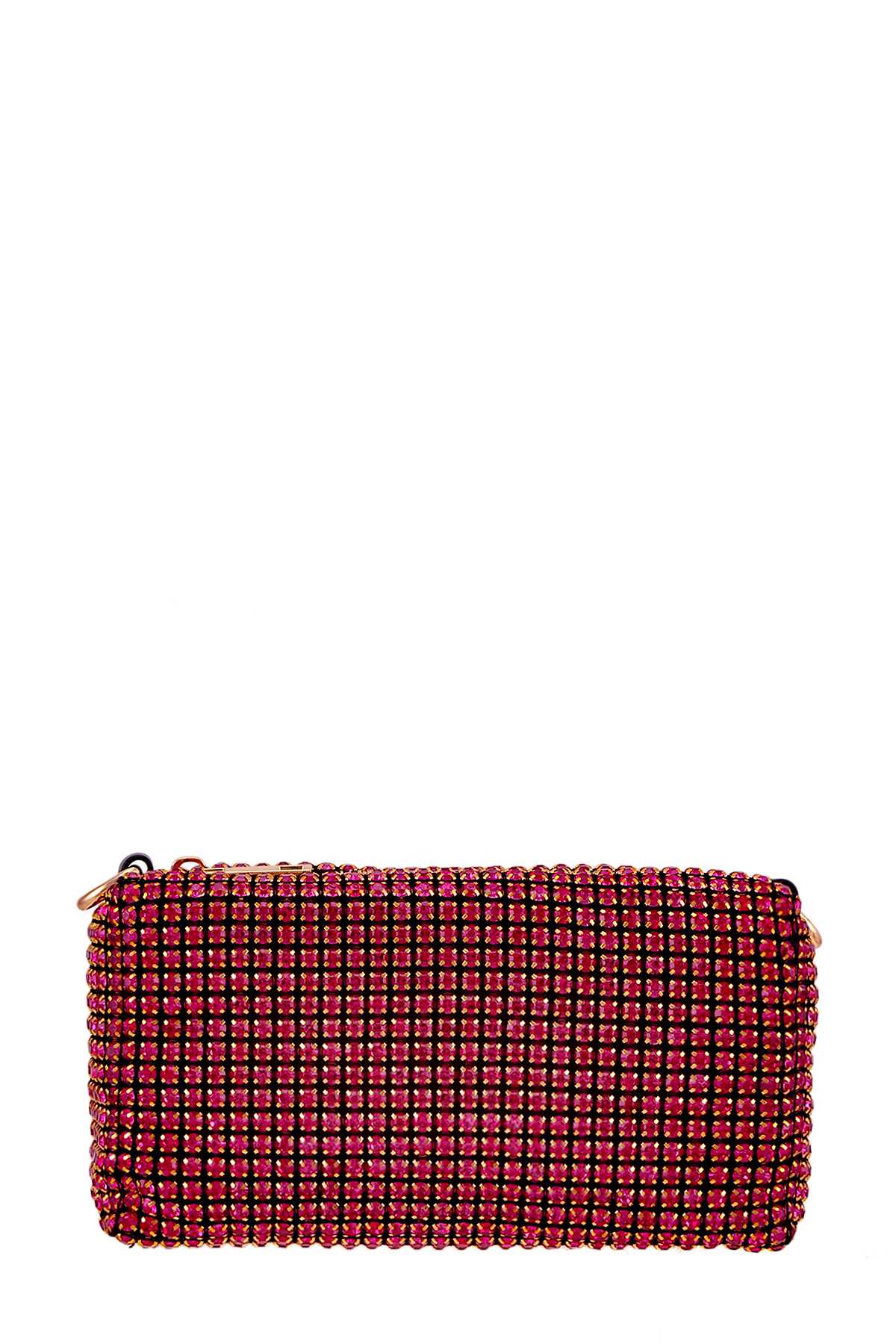 Full Rhinestone Rectangular Crossbody Bag