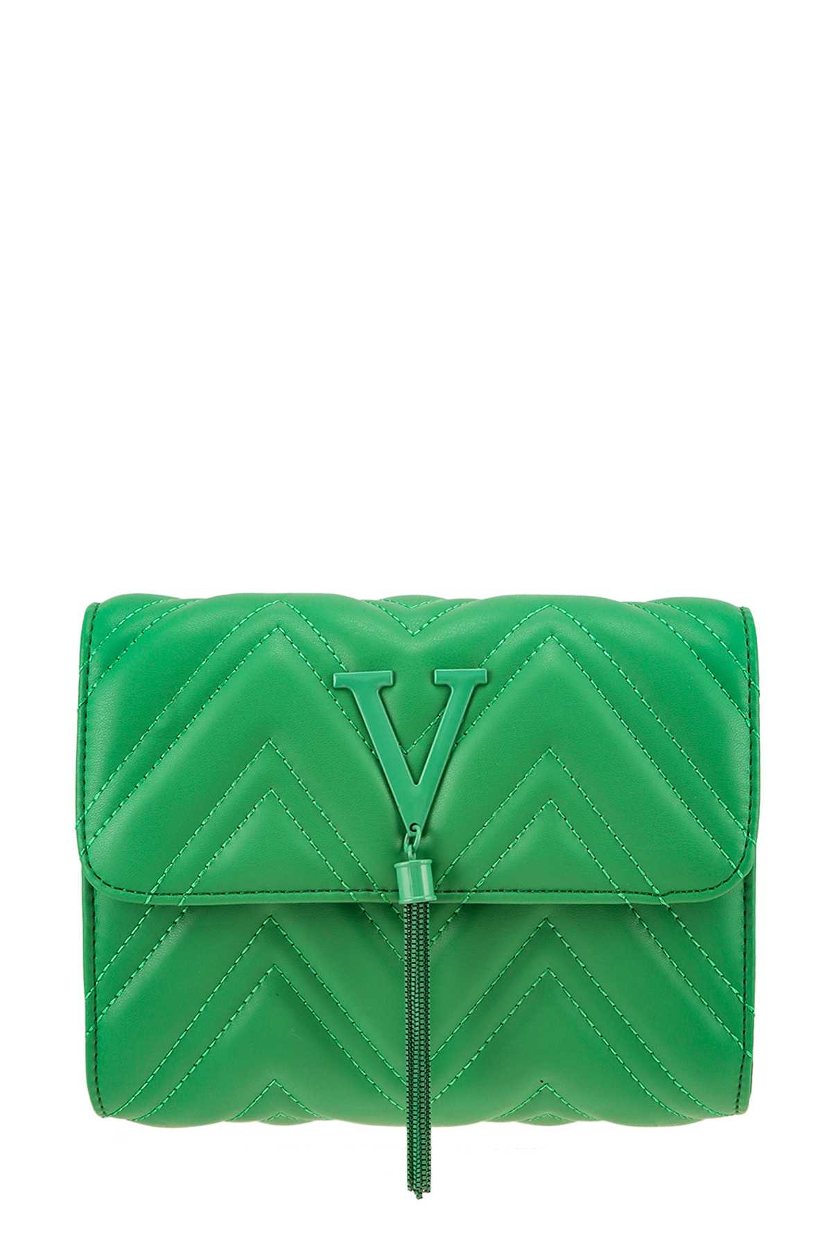 V Accent Rectangular Crossbody Bag