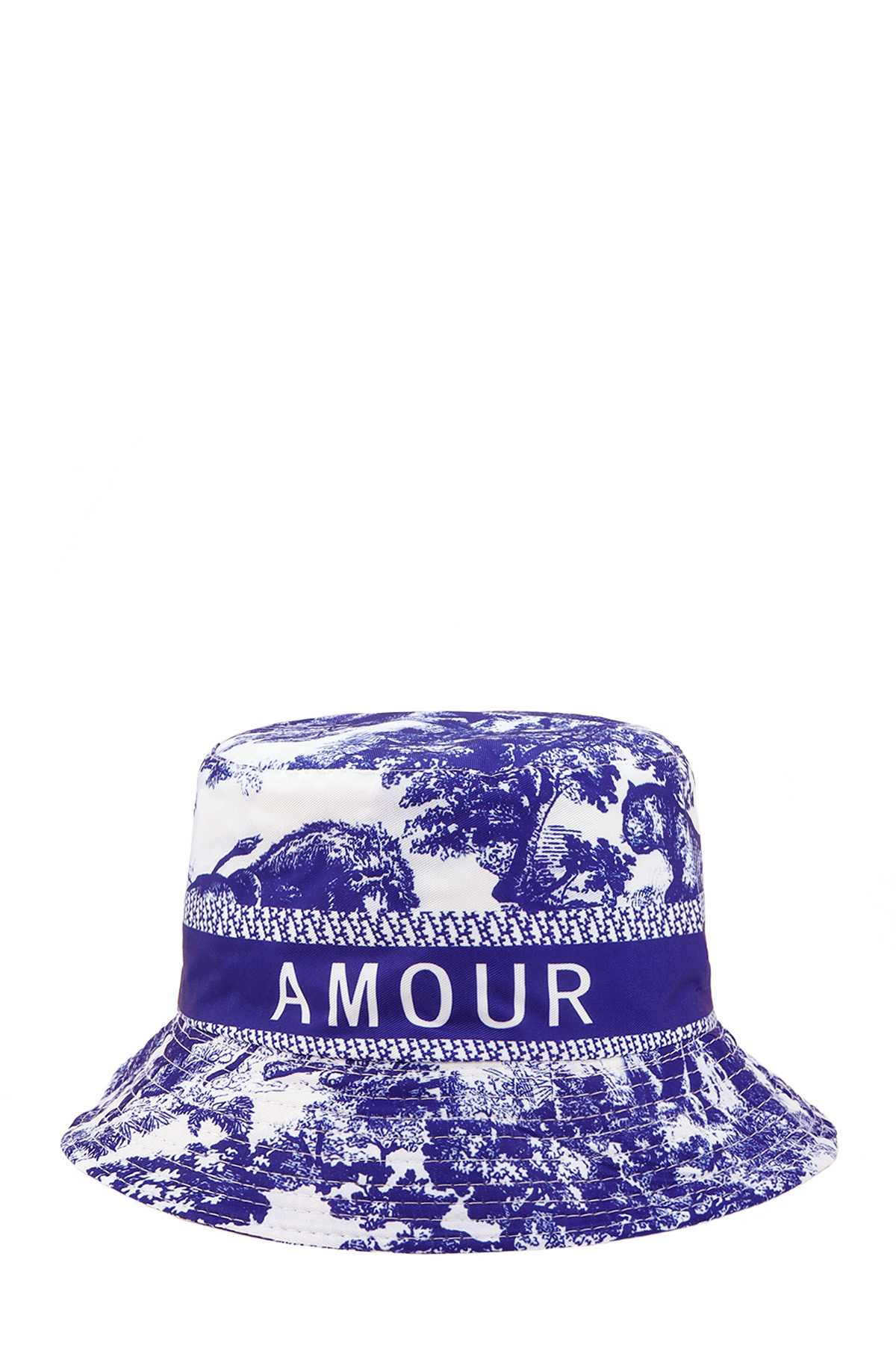 Tree and Amour Printed Reversible Bucket hat