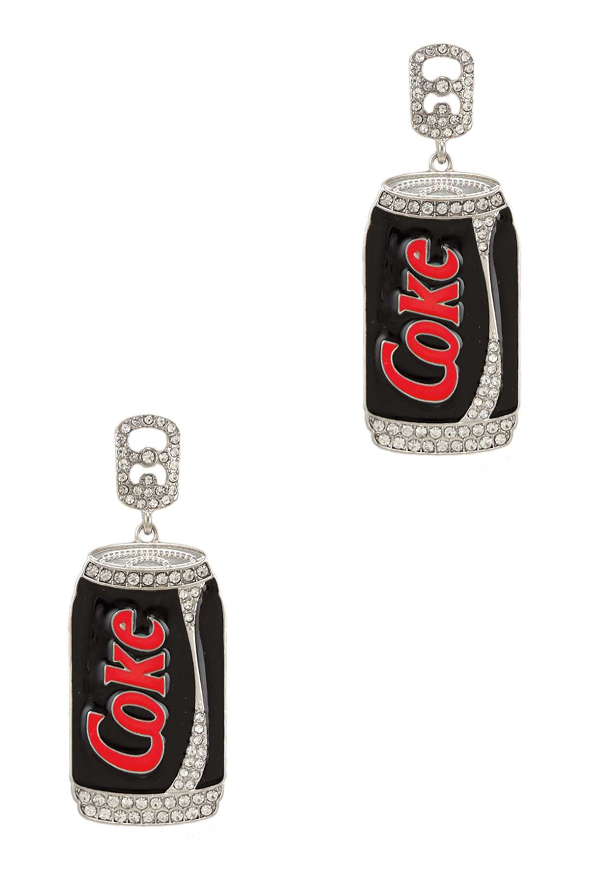 COKE Soda Can Dangle Stud Earring