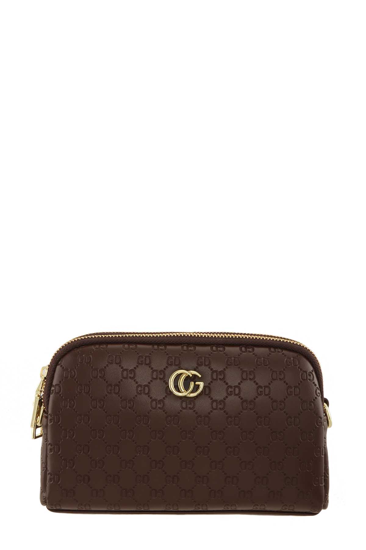 CG Buckle PU Leather Crossbody Bag