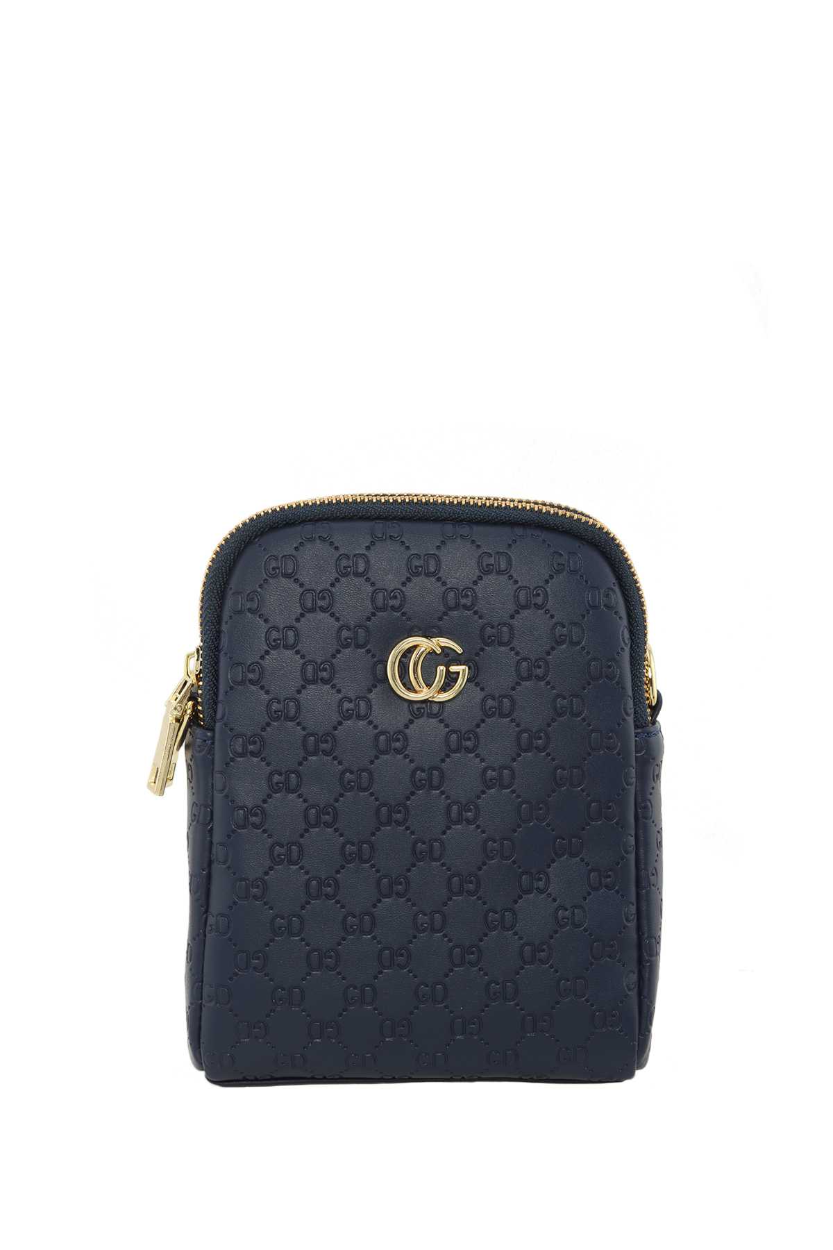 CG Buckle PU Leather Crossbody Bag