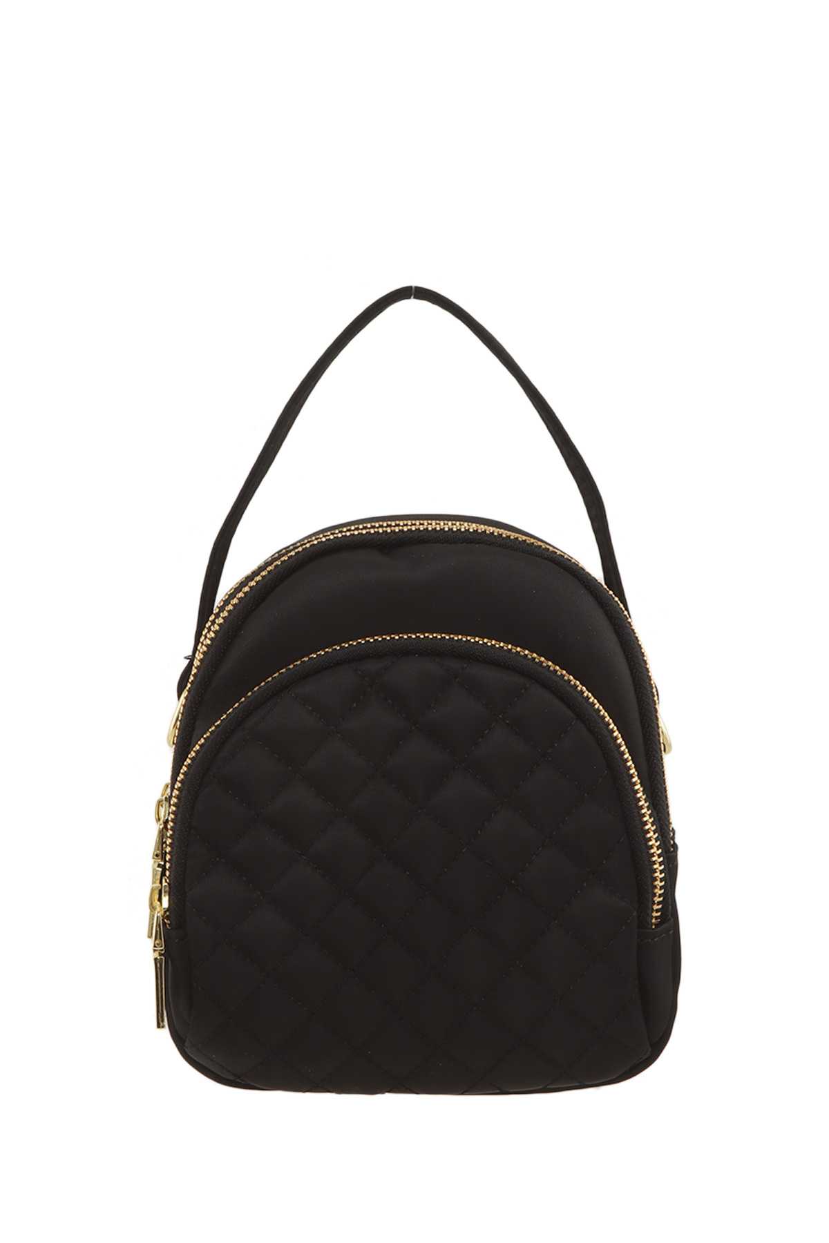 Quilted Mini Crossbody Bag with Top Handle