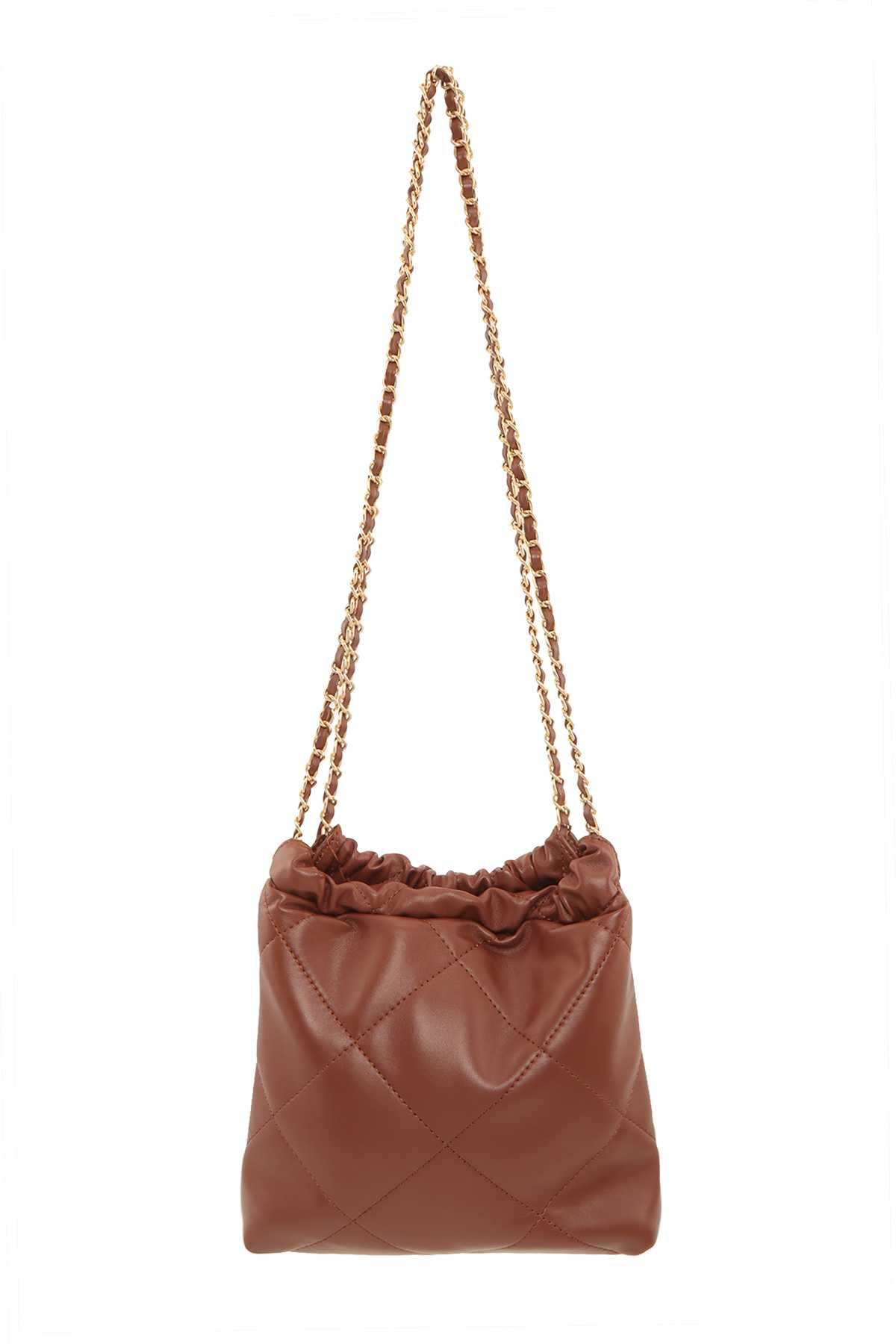 Quilted Pu Leather Shoulder Bag