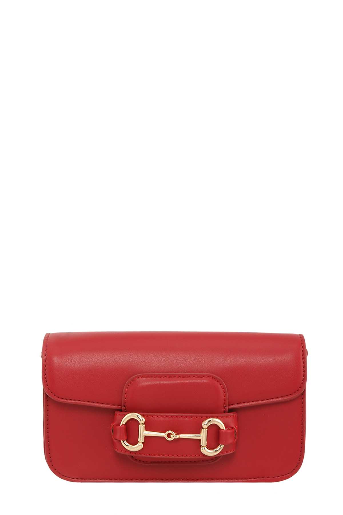 Leather Mini Crossbody Bag with Horsebit Accent