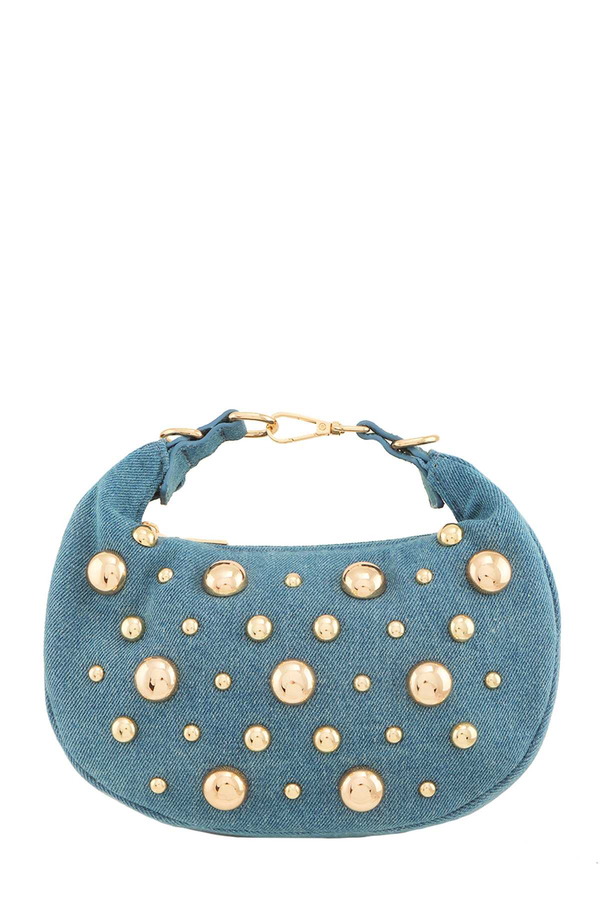 Half Moon Studded Crossbody Bag