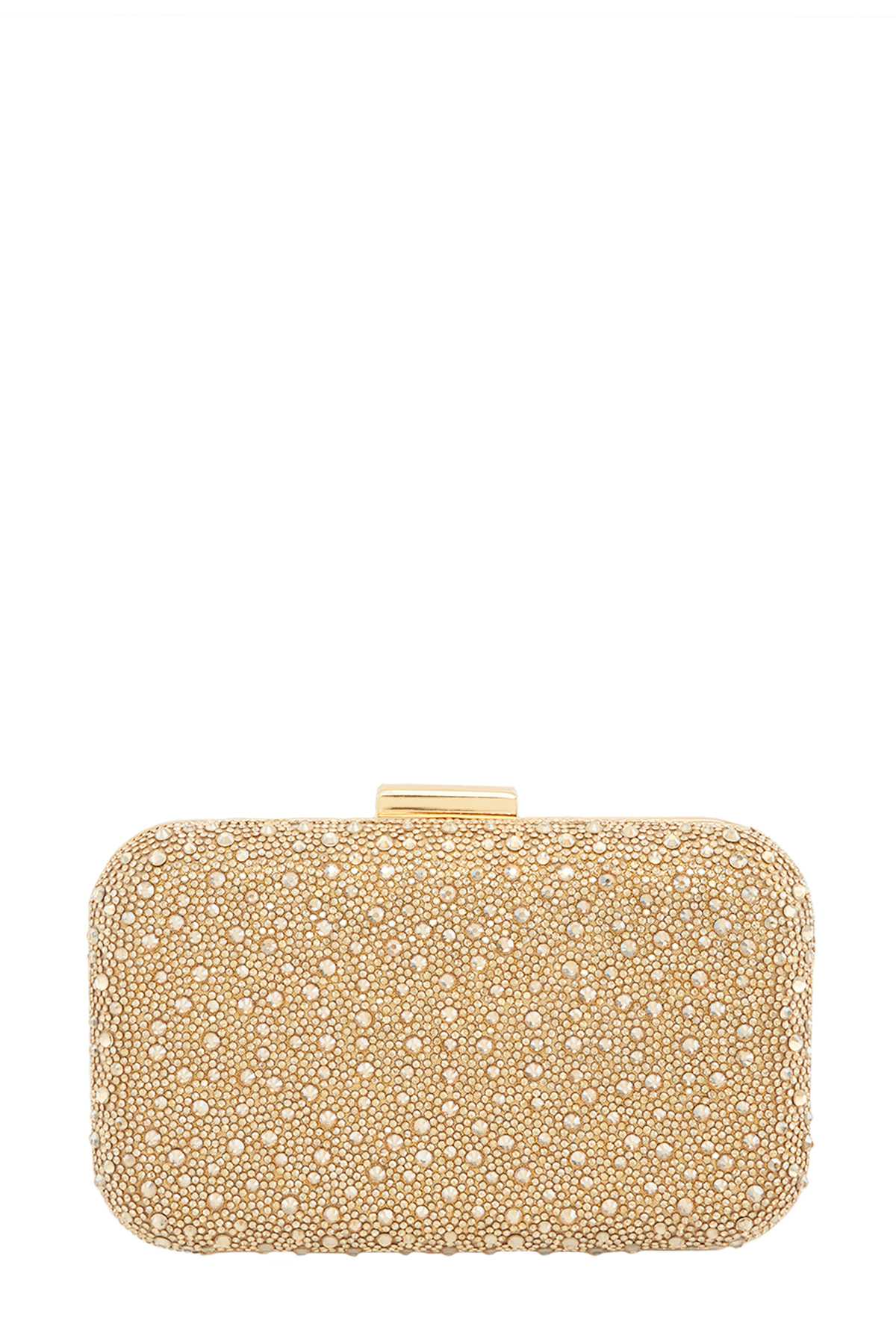 Full Rhinestone Box Chain Clutch