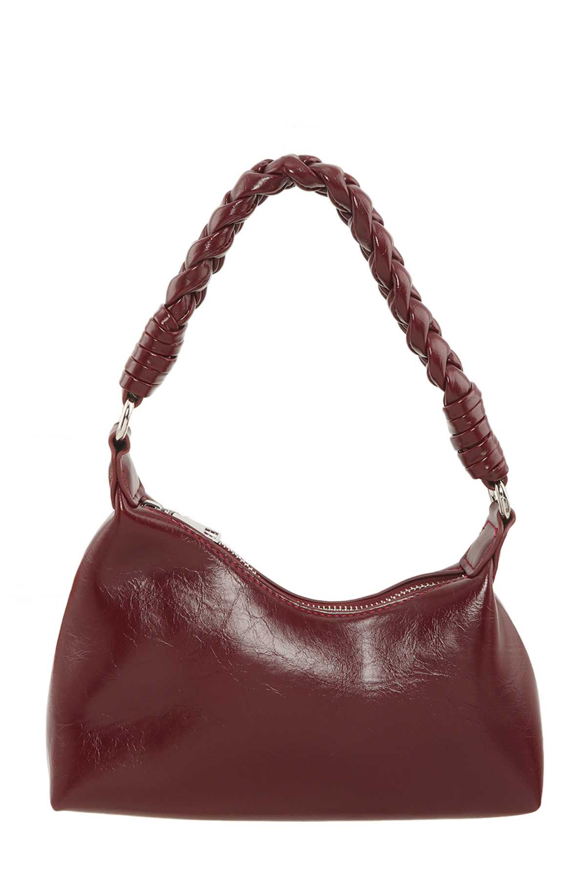 Small Shoulder Bag with  Braided Top Handle