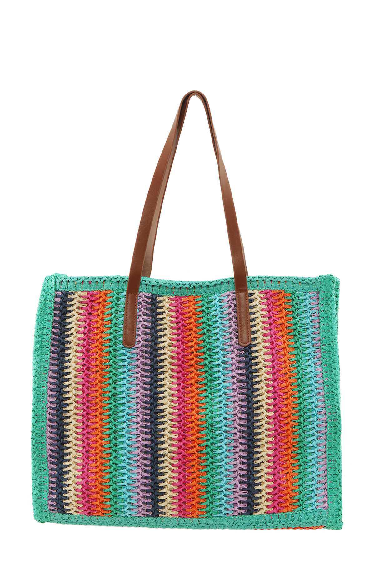 Straw Weave Tote Bag