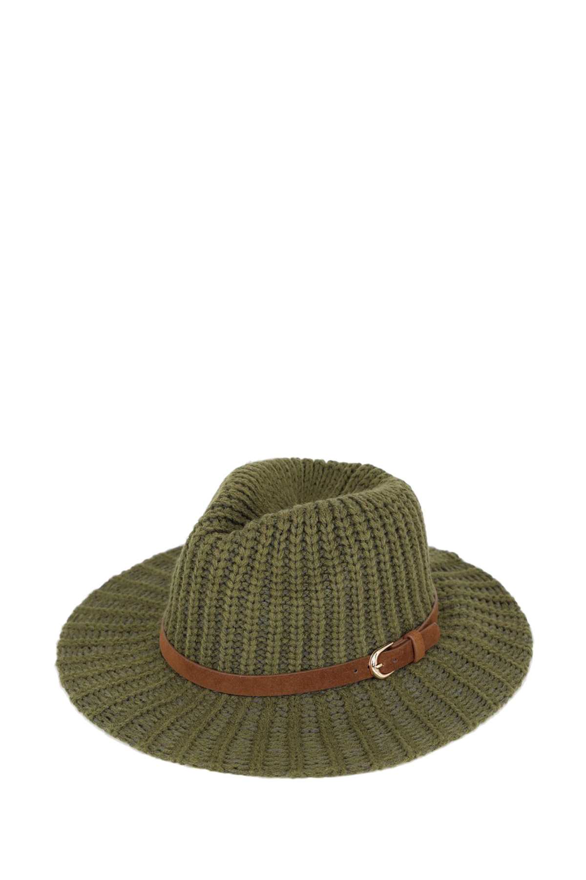 Knit Belt Band Panama Hat