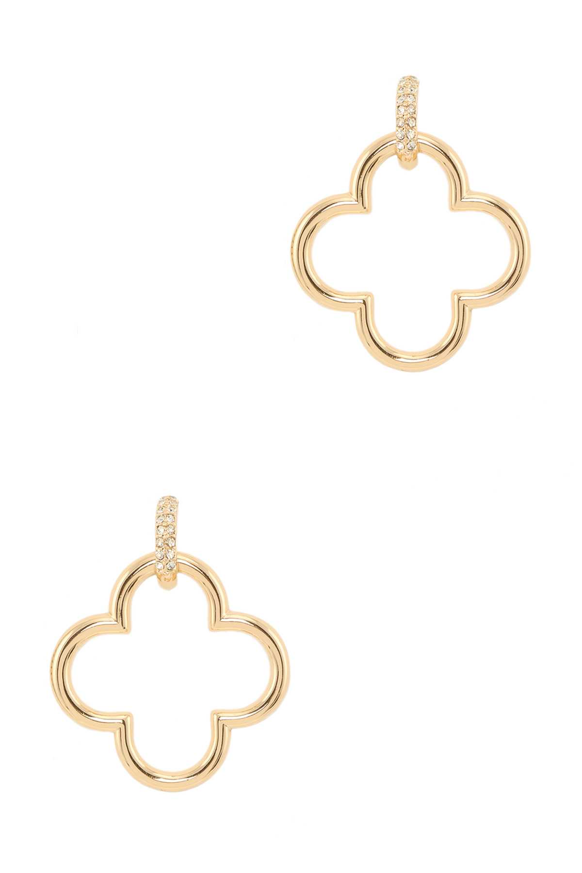 Clover Metal Dangle Earring