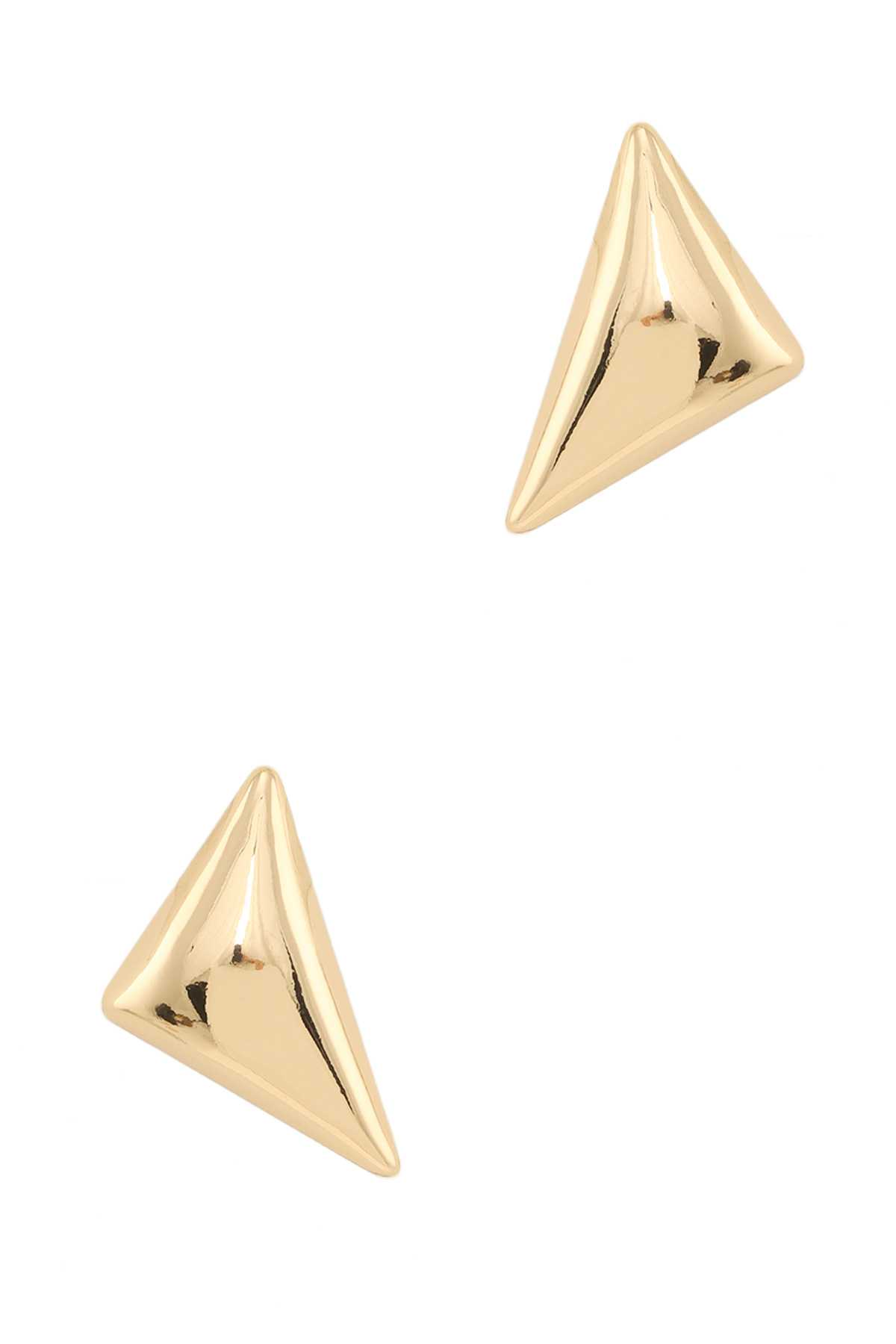 Metal Triangle Stud Earring