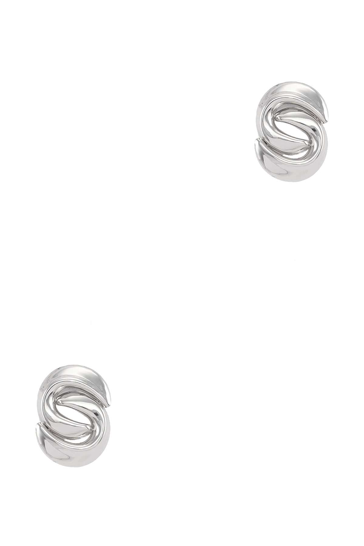 Metal Twisted Stud Earring