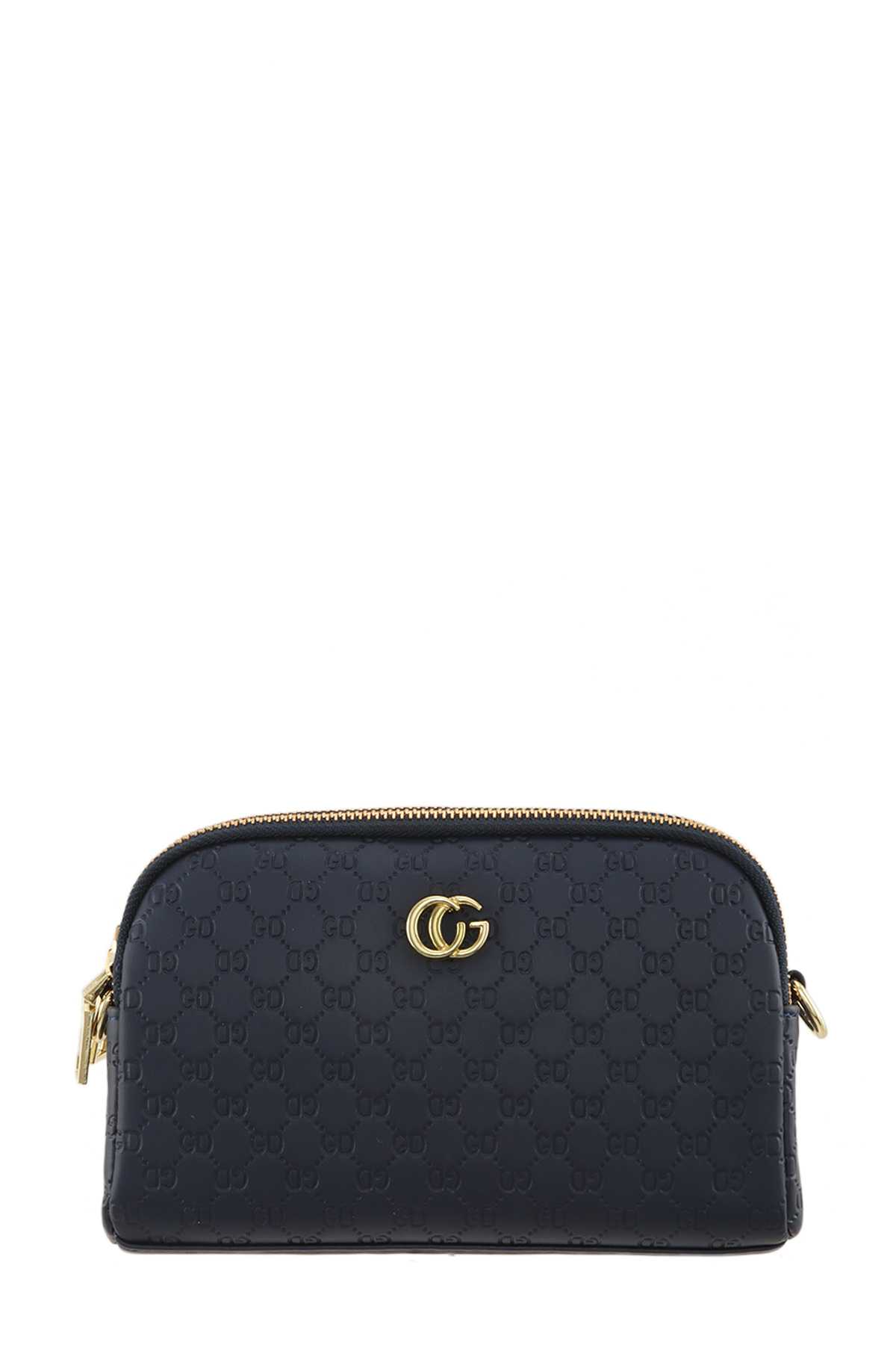 CG Buckle PU Leather Crossbody Bag