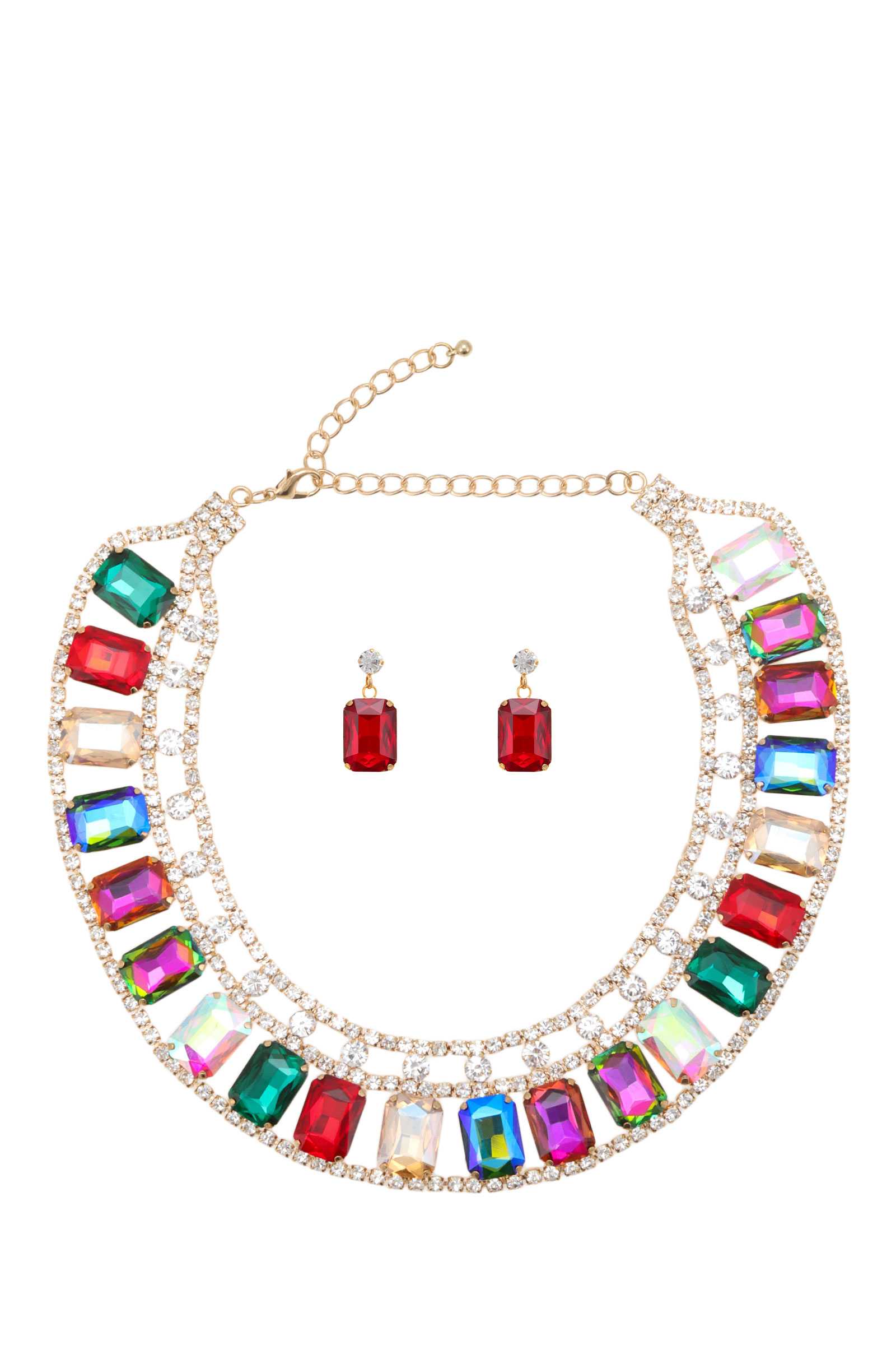 Full Crystal Collar Necklace