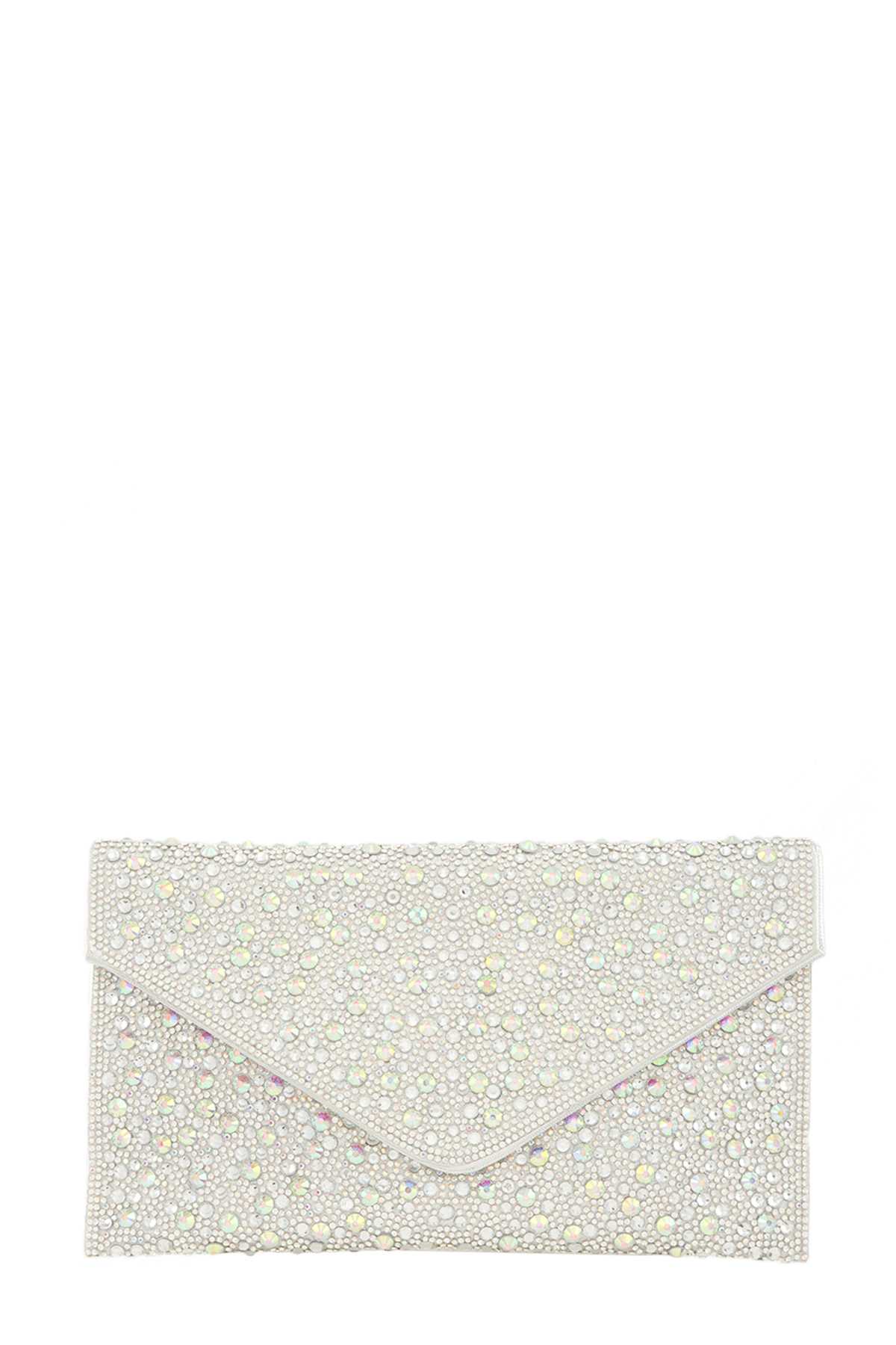 Full Rhinestone Envelope Handbag