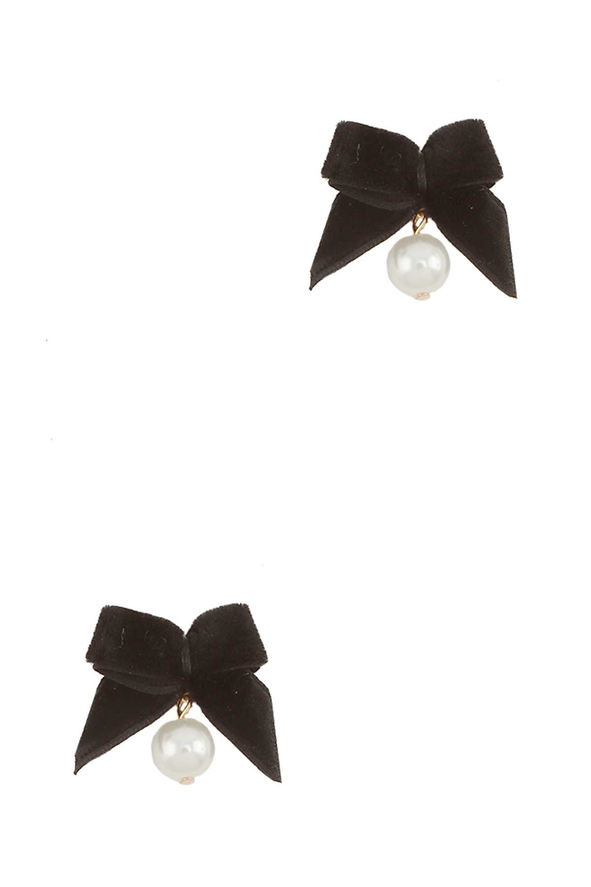 Bowtie with Rhinestone Dangle Earring