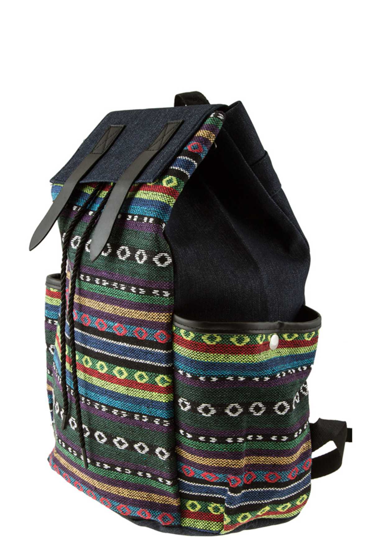 Embroidery Bohemian Denim Backpack