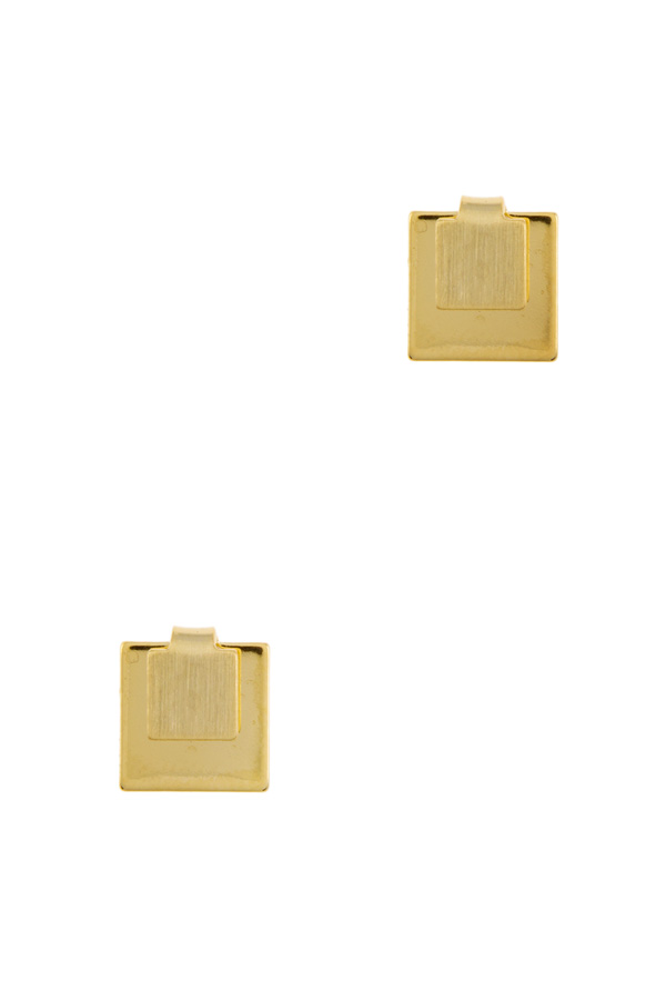 Square on square earrings