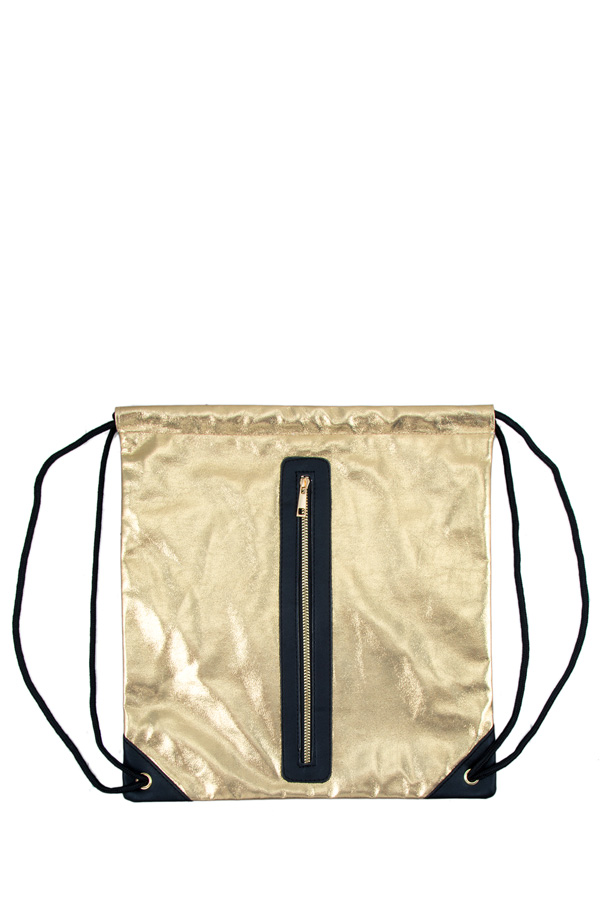 Metallic Sack Bag with Zipper