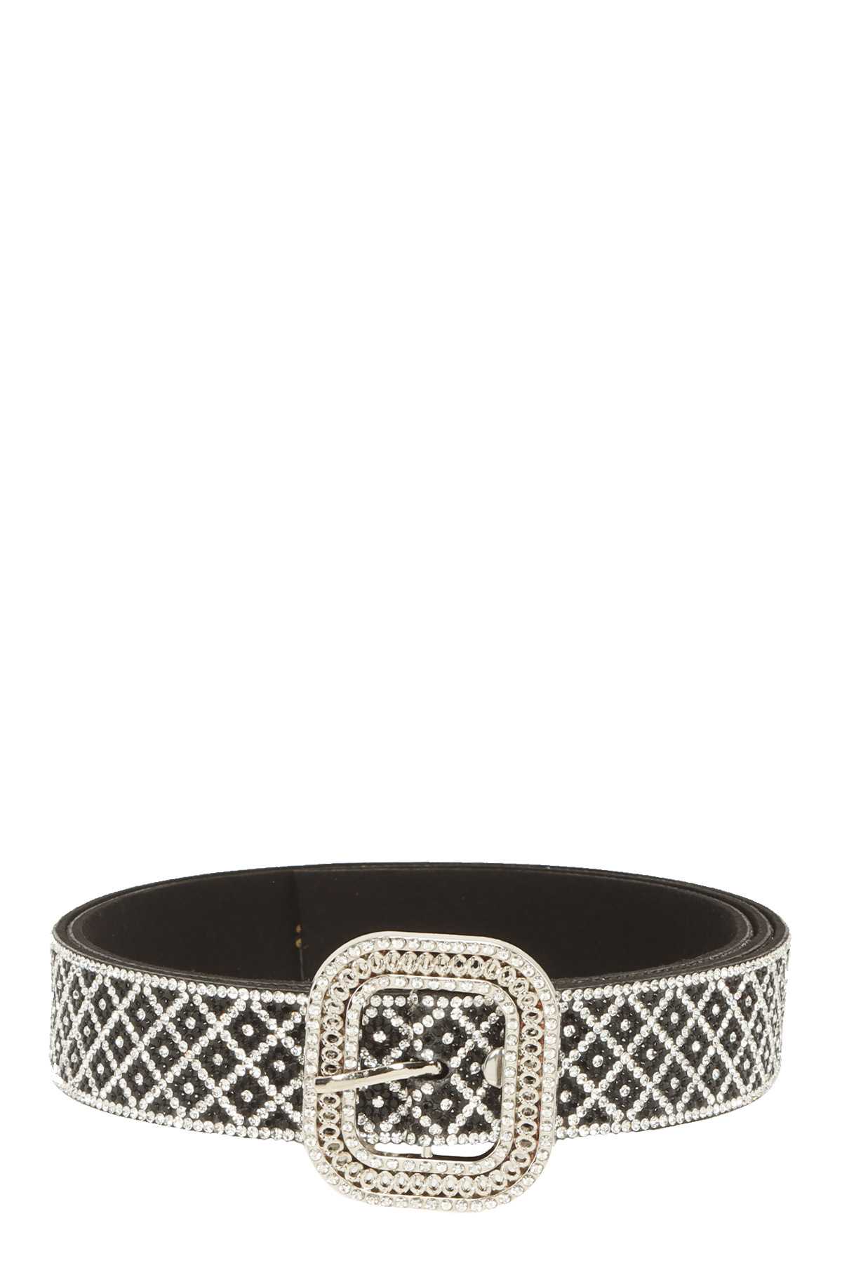 Full Rhinestone Geometric Diamond Shapes Belt