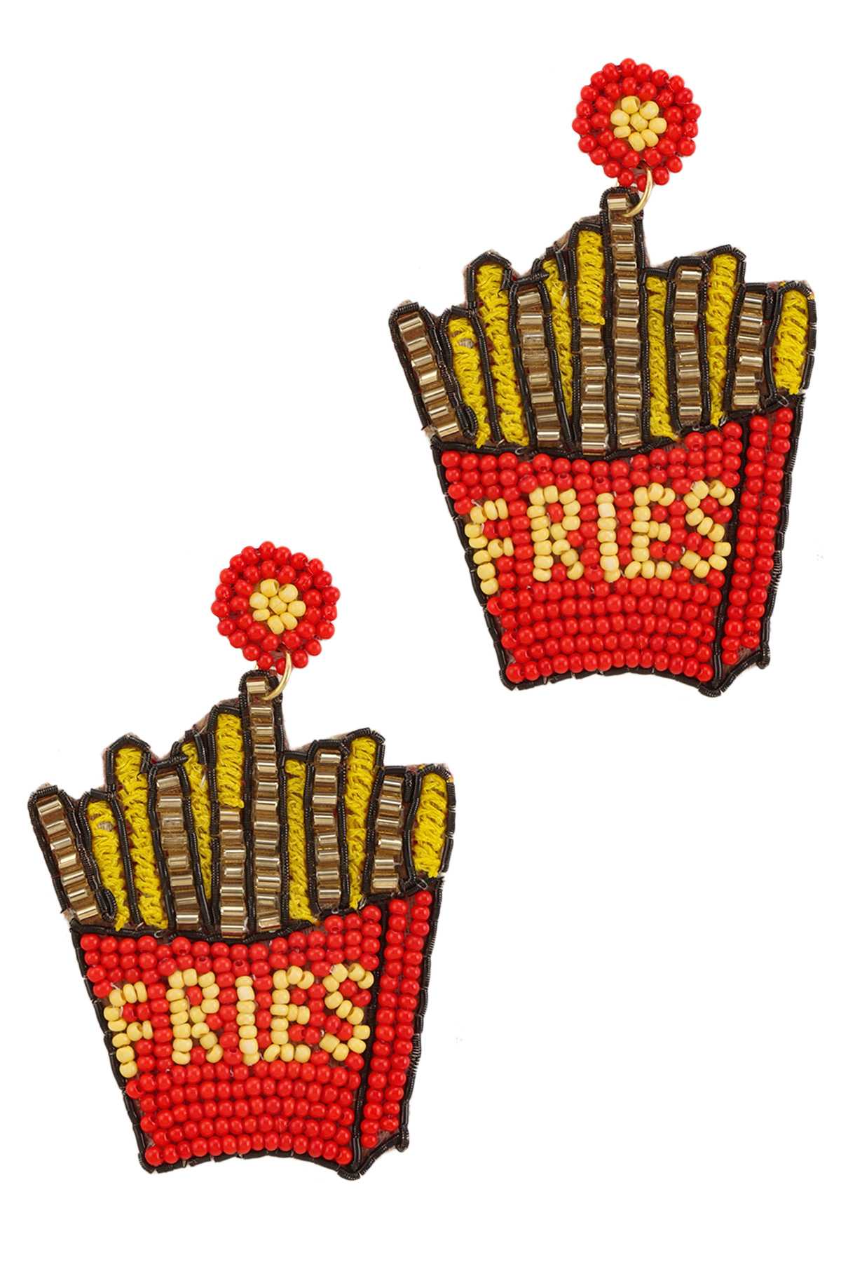 Fries Beads Dangle Earring