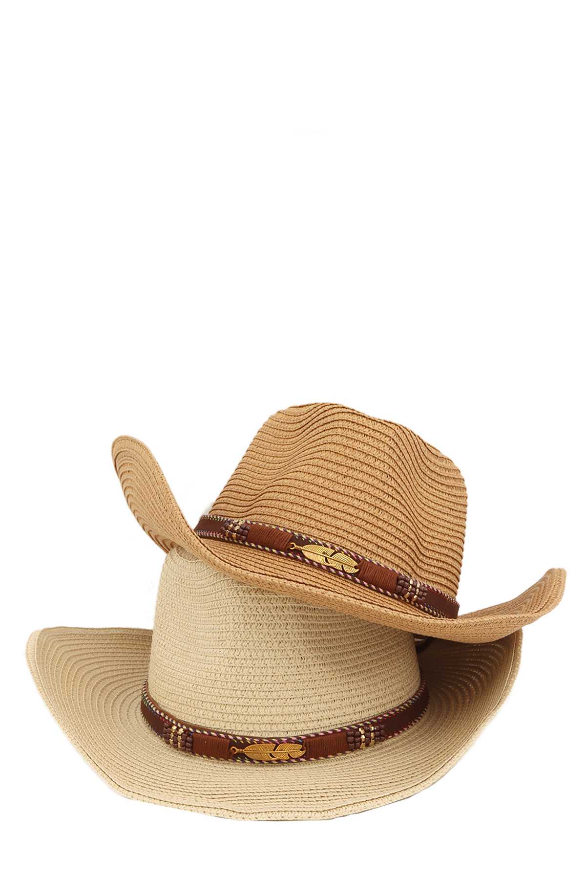 Wings Charm Cowboy Fedora with Strap