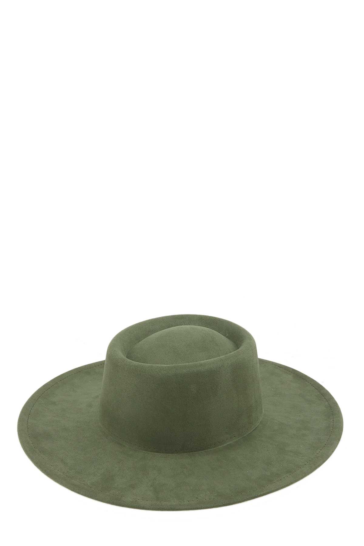 Solid Wide Brim Fedora Hat