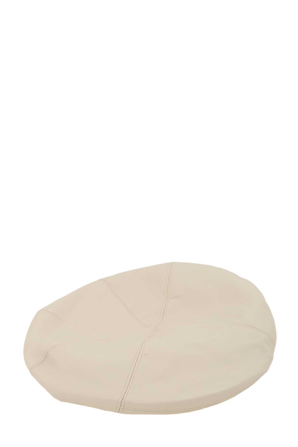 Leather Beret Cap