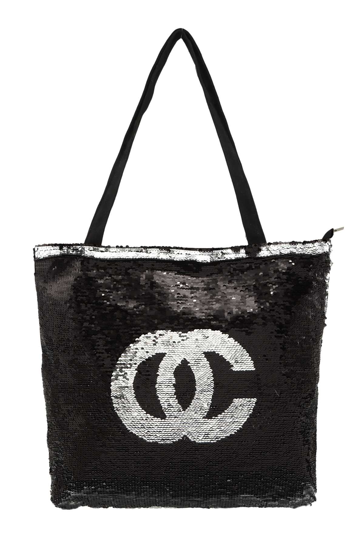 OC Lettering Sparkly Sequins Tote bag
