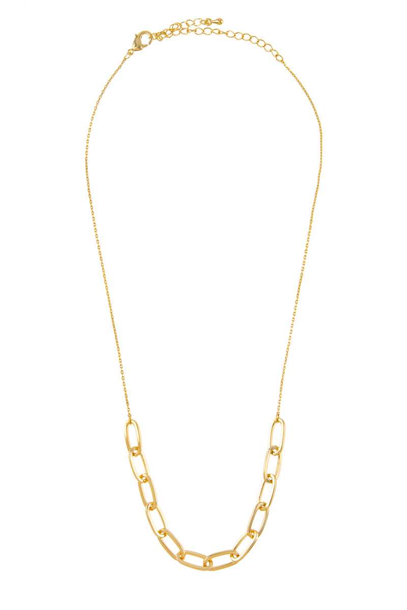 Linked Chain Pendant Necklace