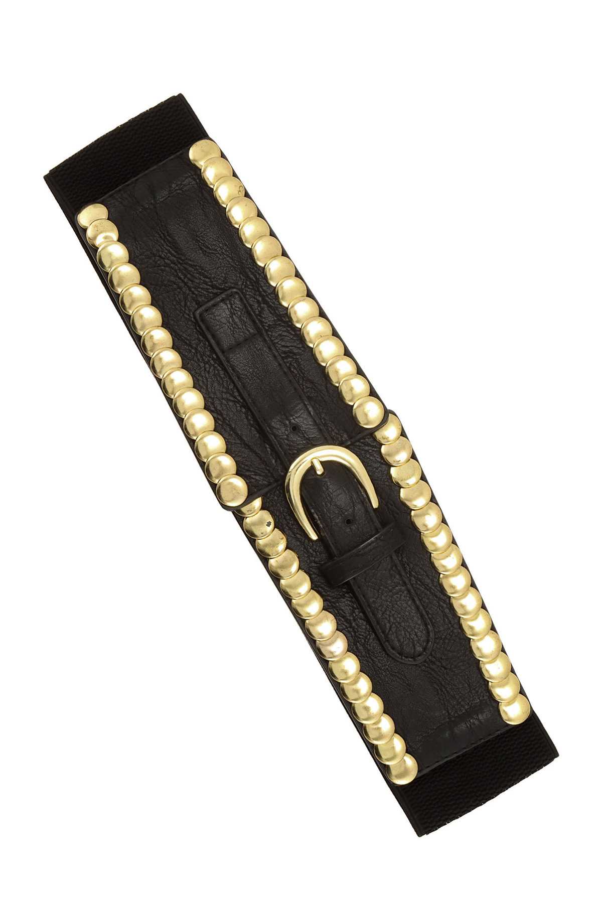 Edge Metal Studded Elastic Belt