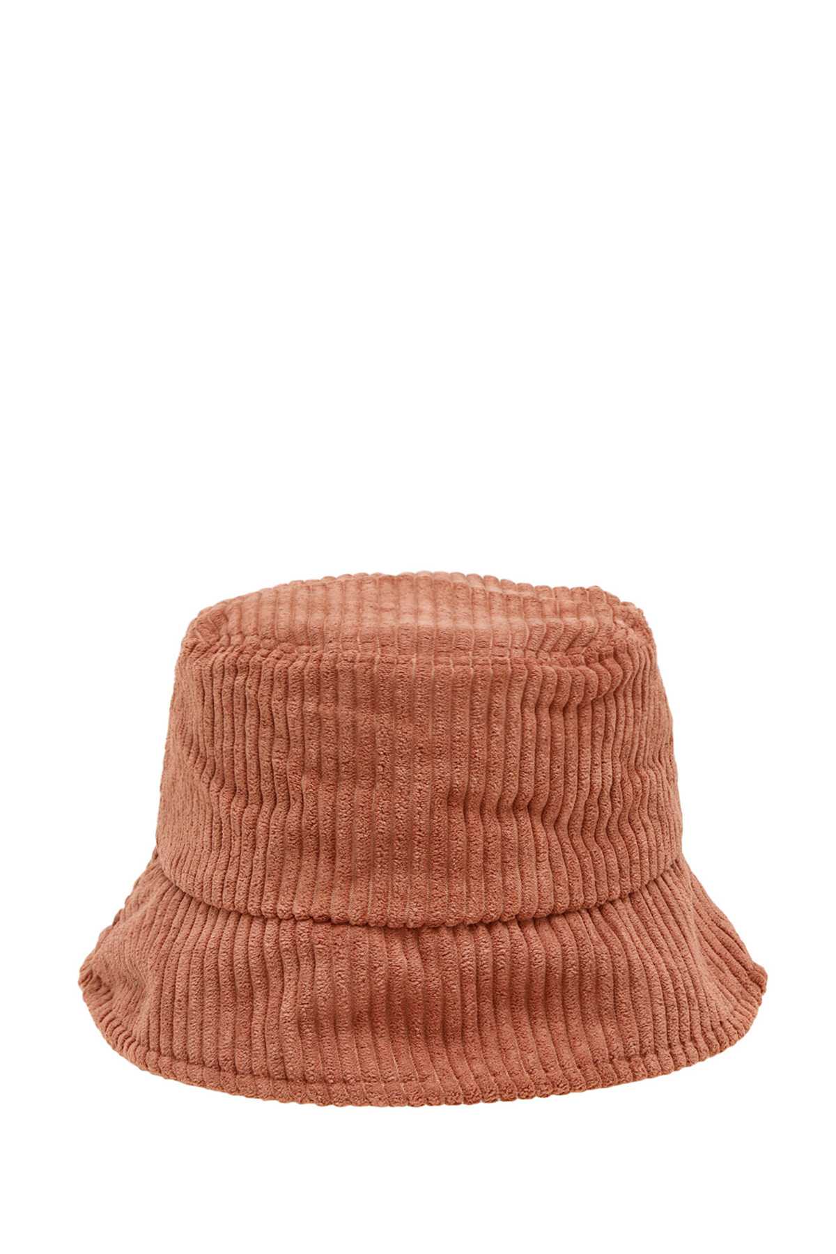 Warm Tone Corduroy Bucket Hat