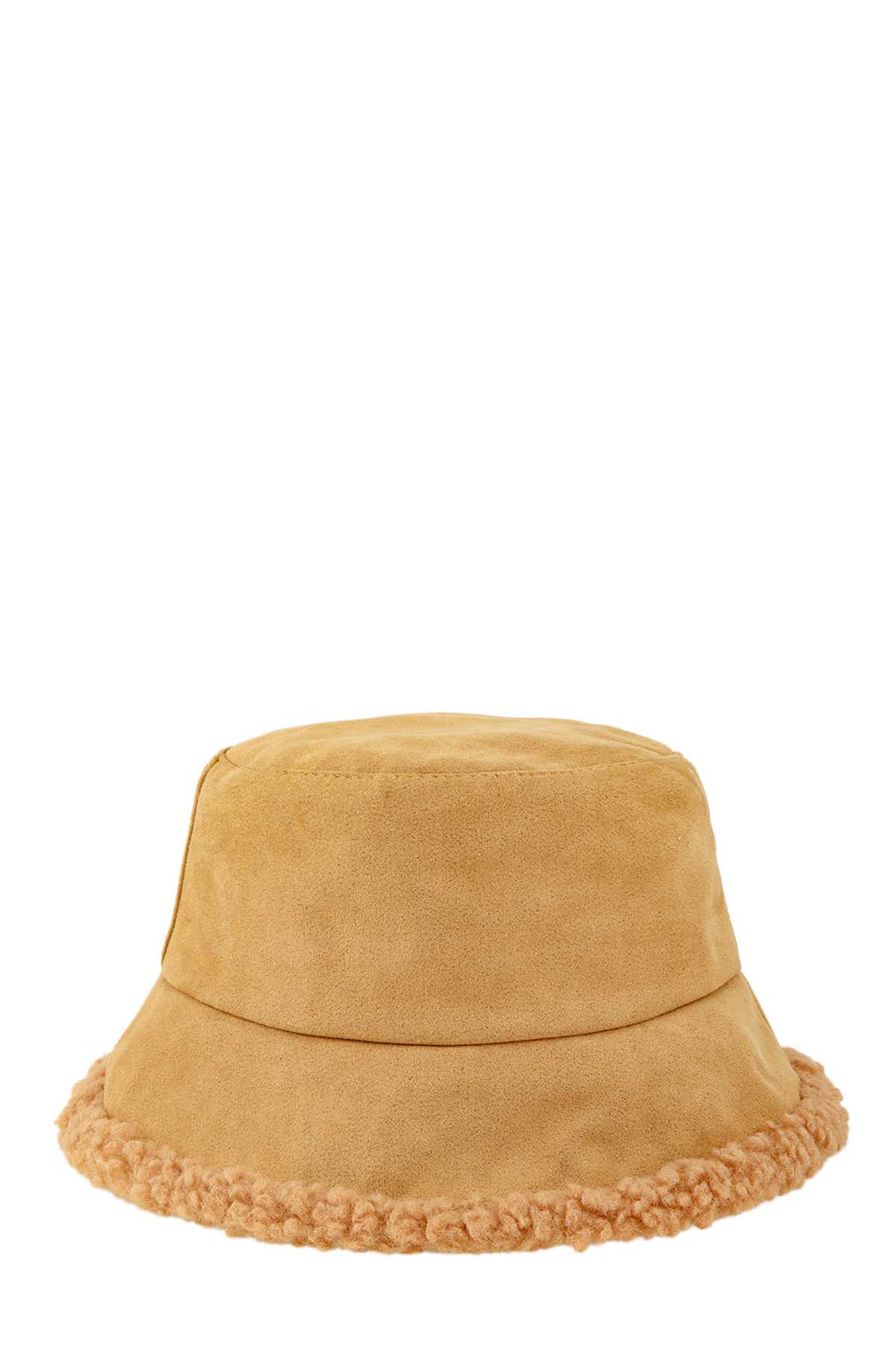 Fur Inner Suede Feel Bucket Hat