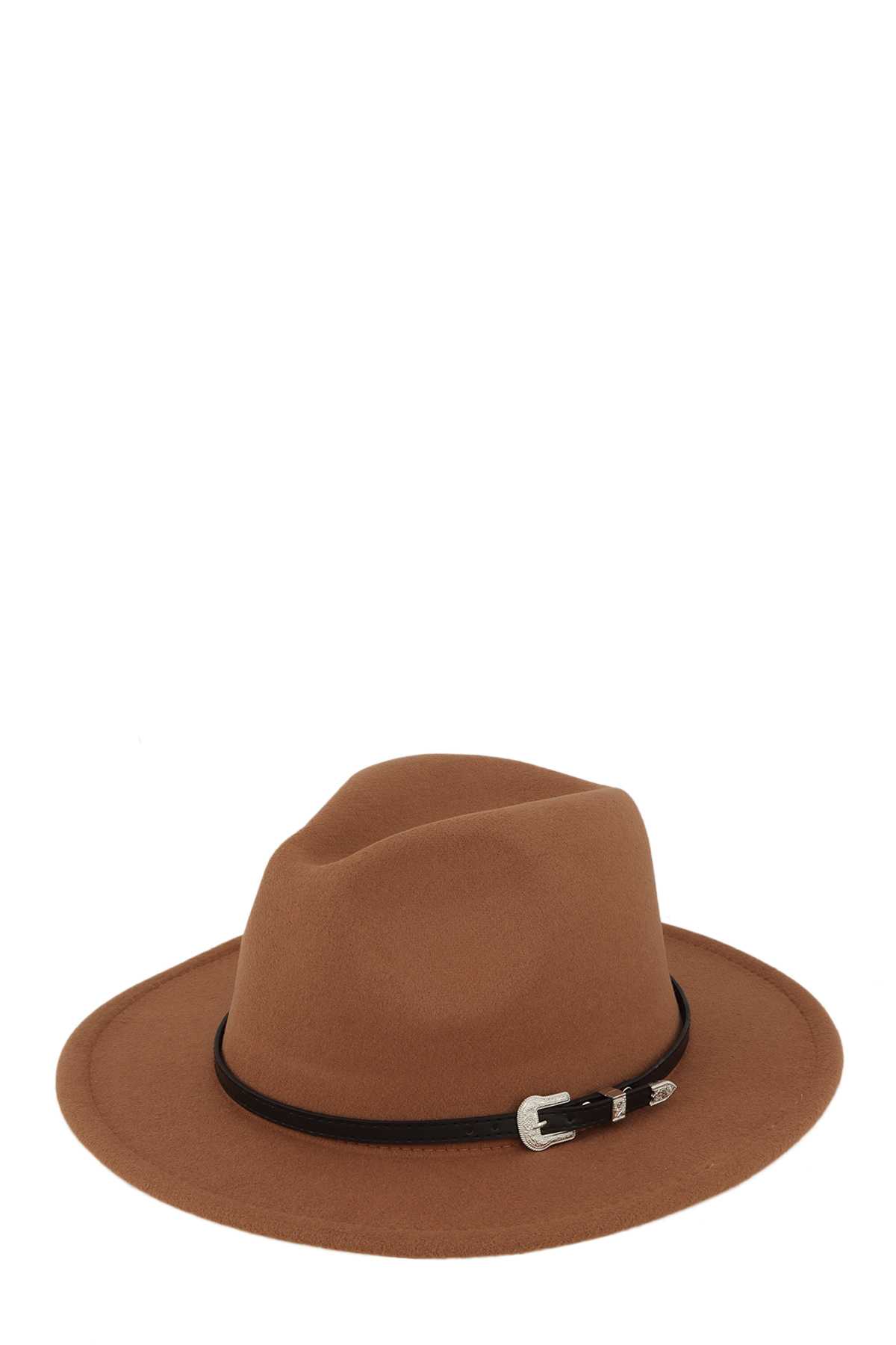 Basic Buckle Fedora Hat