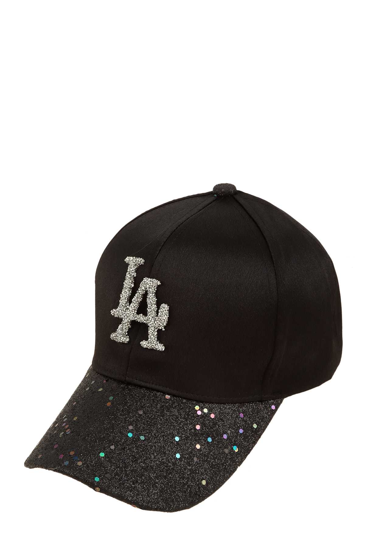 Rhinestone LA Charm Sparkle Baseball Cap