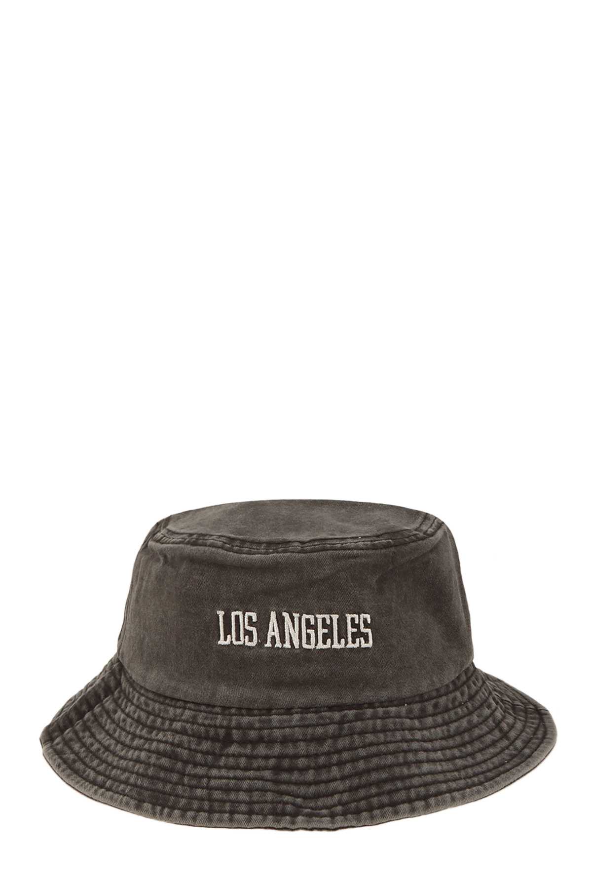 LOS ANGELES Embroidery Pigment Bucket Hat