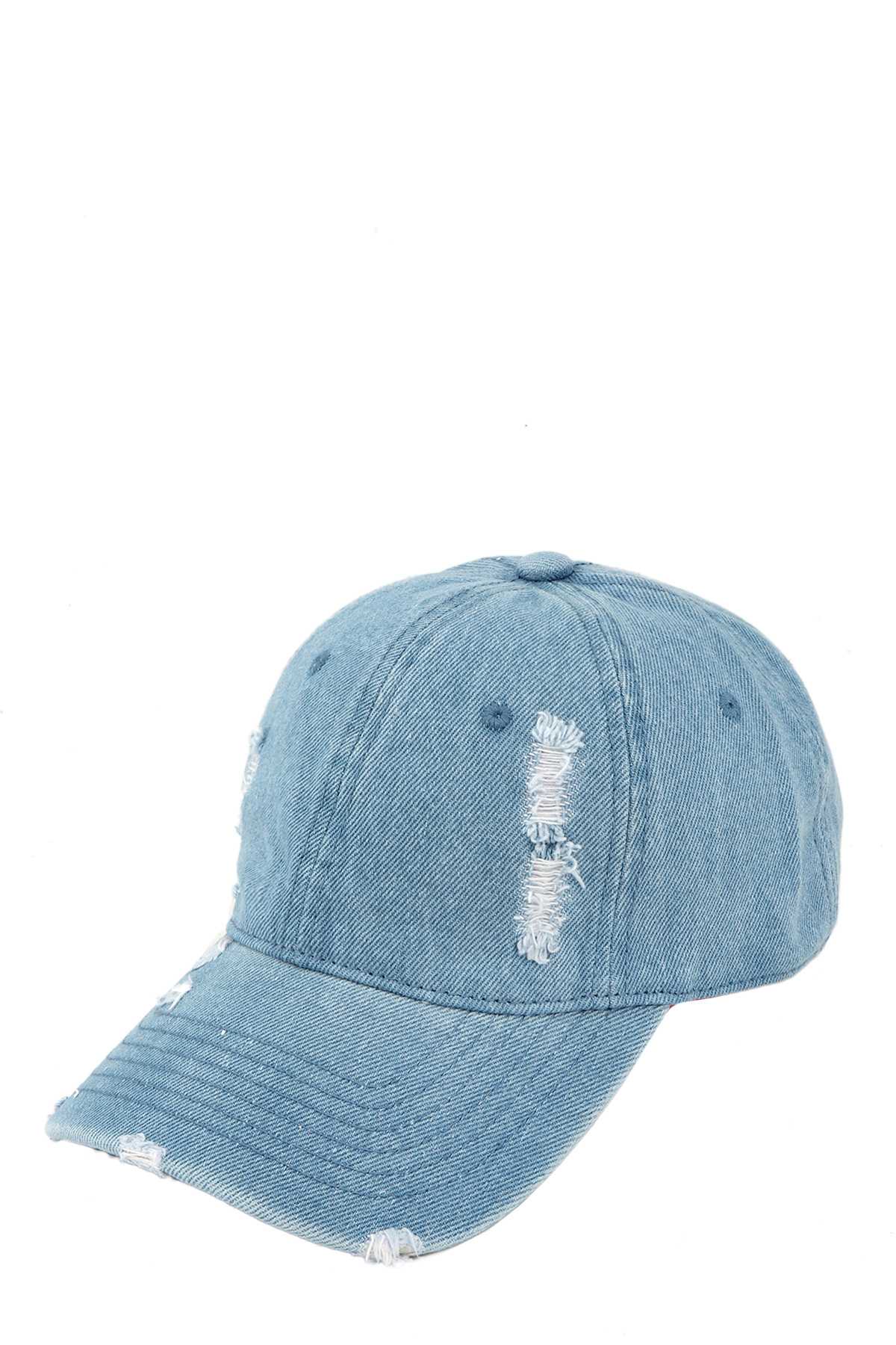 Acid Wash Distressed Base Ball Cap